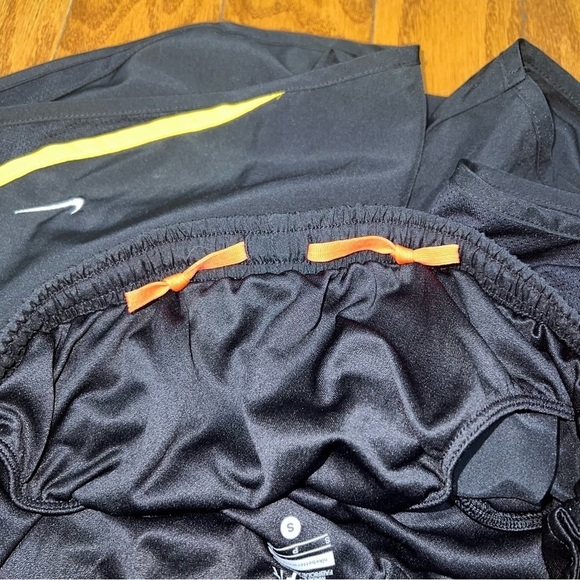 Nike Dri-Fit Black and Neon Athletic Shorts Size Small - Picture 6 of 9